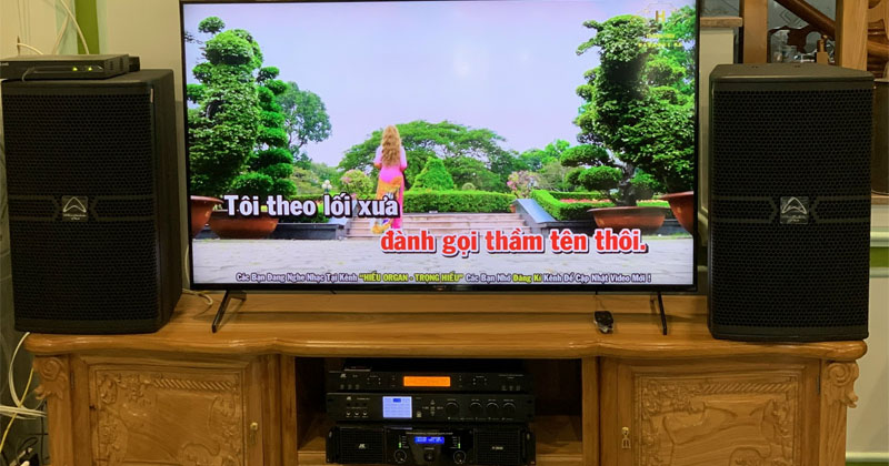 Lắp Dàn Karaoke Cao Cấp HDR83 trị giá hơn 58 triệu đồng cho anh Tú ở Đông Hòa, Thành phố Dĩ An, Bình Dương (Wharfedale Anglo X12A, JKaudio X9000 Pro, JKaudio B9, JKAudio H2600)