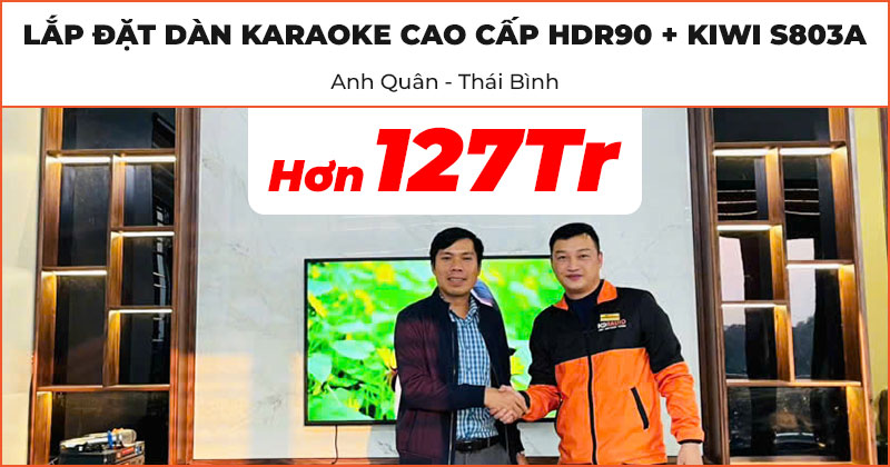 Lắp đặt Dàn karaoke cao cấp HDR90 kết hợp Quản lý nguồn điện KIWI S803A trị giá hơn 127 triệu đồng cho anh Quân ở Đông Hưng, Thái Bình ​​đón Tết Ất Tỵ 2025 (Wharfedale ANGLO E312, AX15B, CPD3600, JKaudio X9900 Pro, B9, Kiwi S803A)