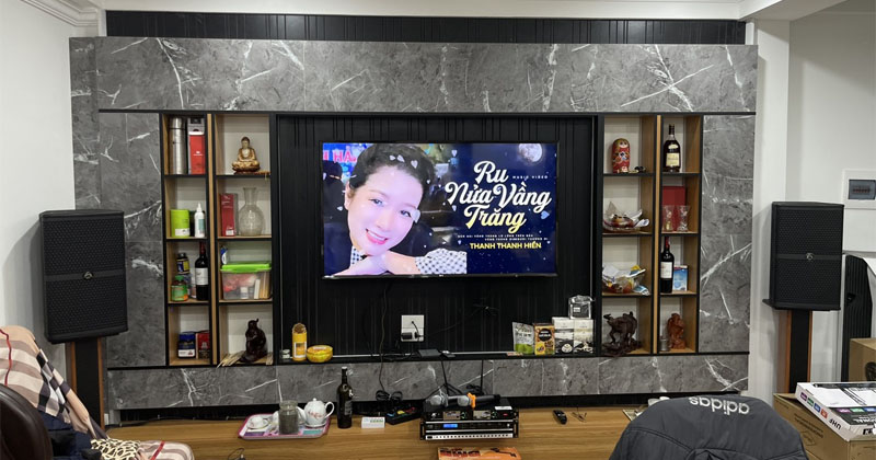Lắp dàn Karaoke Wharfedale HK30 cao cấp trị giá hơn 46 triệu đồng cho chú Phán ở Chính Kinh, Phường Nhân Chính, Quận Thanh Xuân, Hà Nội (Wharfedale WH10 NEO, Kiwi PD8000, JKAudio K300, Harman Kardon Soundsticks 4)