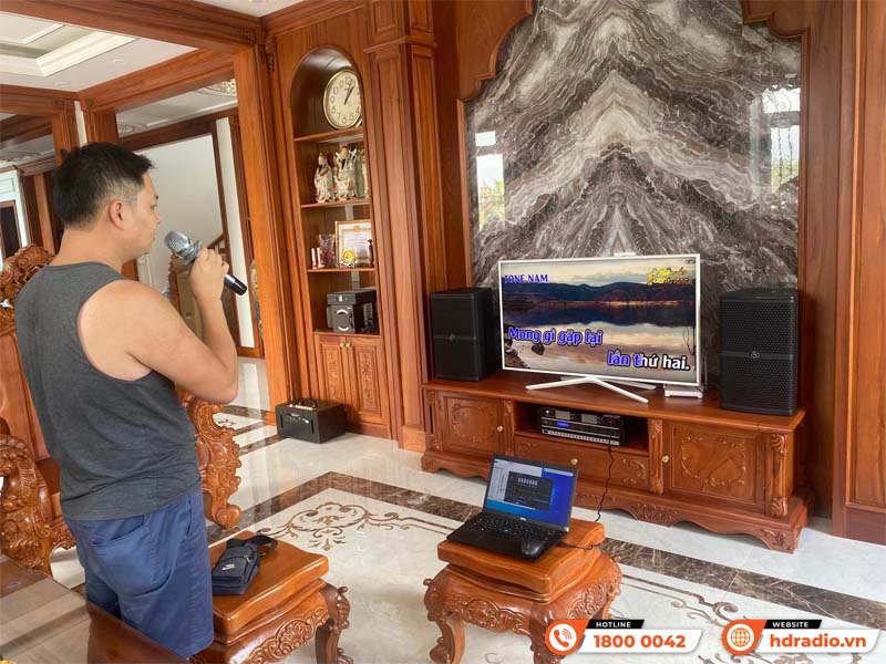 Lắp dàn karaoke trị giá hơn 36 triệu cho anh Đức ở Hà Nội