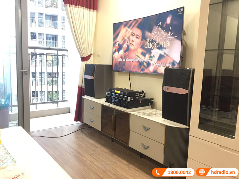 Lắp dàn Karaoke JBL KH18 trị giá hơn 34 triệu đồng cho anh Trưởng ở Times City, Hà Nội