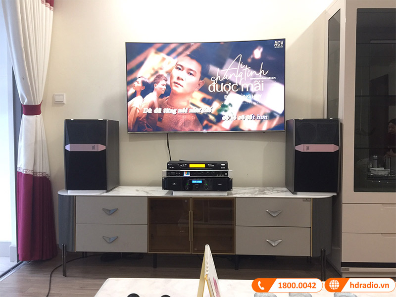 Lắp dàn Karaoke JBL KH18 trị giá hơn 34 triệu đồng cho anh Trưởng ở Times City, Hà Nội