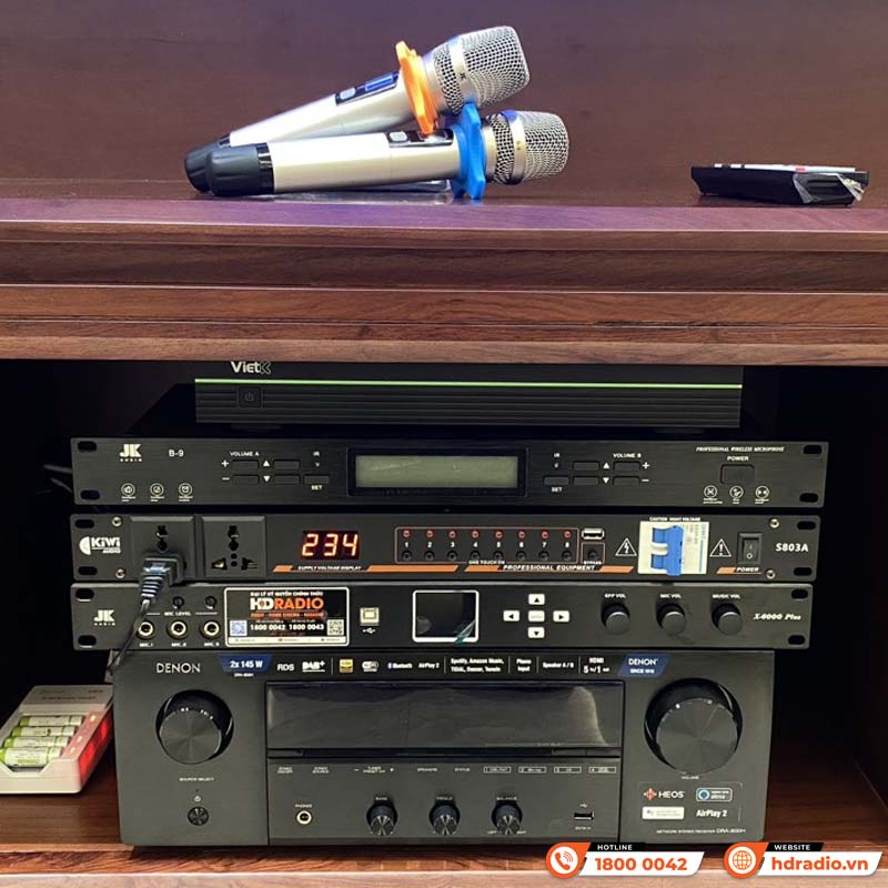 lắp dàn karaoke kết hợp đầu màn vietk cho công ty catalan