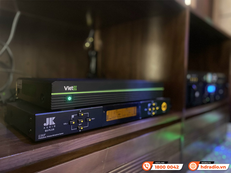 Lắp dàn karaoke kết hợp đầu màn VietK cho anh Huy ở HN