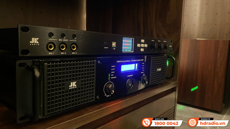 Lắp dàn karaoke kết hợp đầu màn VietK cho anh Huy ở HN