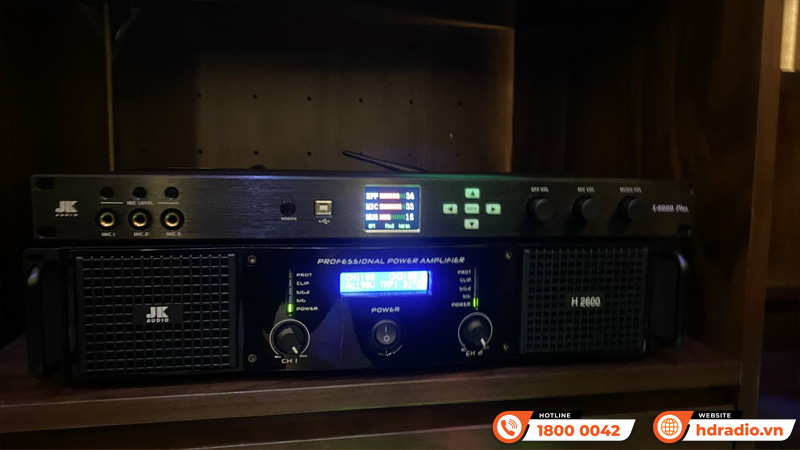 Lắp dàn karaoke kết hợp đầu màn VietK cho anh Huy ở HN