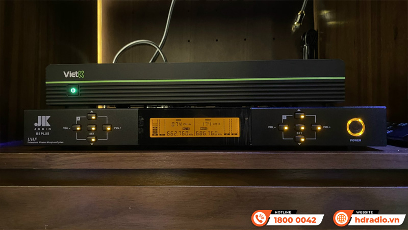 Lắp dàn karaoke kết hợp đầu màn VietK cho anh Huy ở HN