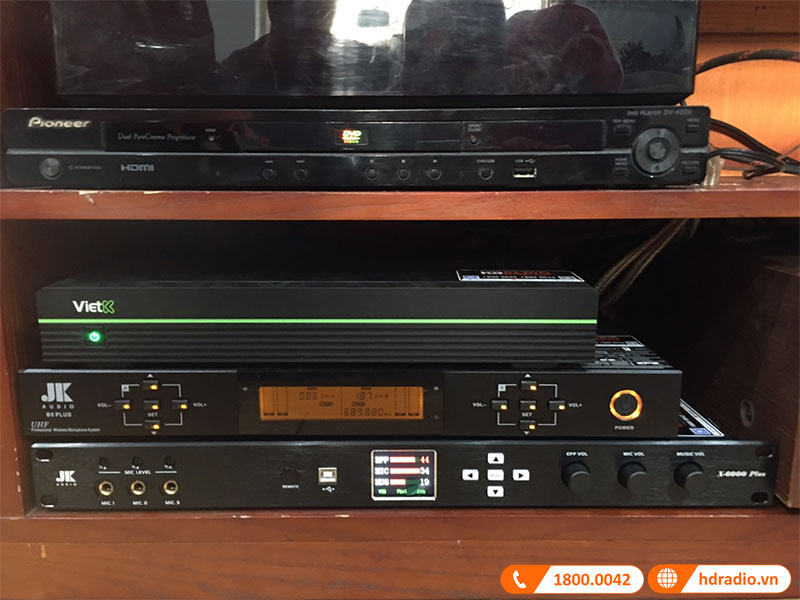 anh thực tế công trình dàn karaoke của chú Hằng