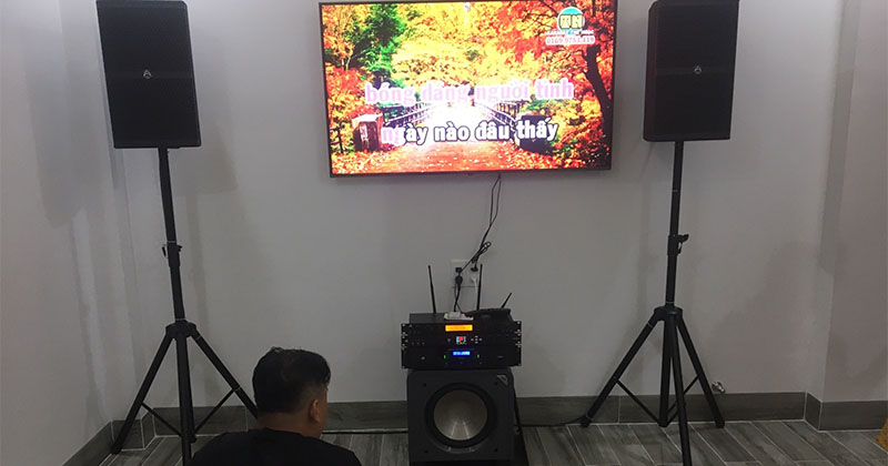 Lắp dàn karaoke trị giá 66 triệu đồng cho anh Phúc ở quận 12, thành phố Hồ Chí Minh (Polk Audio HTS12, JKaudio B9, JKaudio X6000 Plus, JKaudio H2600, Wharfedale WH10 NEO)
