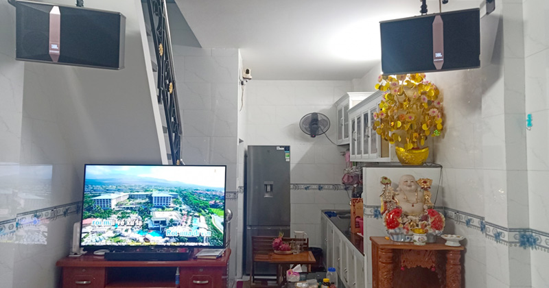 Lắp đặt dàn Karaoke Chất Lượng trị giá gần 25 triệu đồng cho anh Việt tại Bình Tân, Hồ Chí Minh (Loa JBL Ki510, Neko DK1000, JKaudio H2600)
