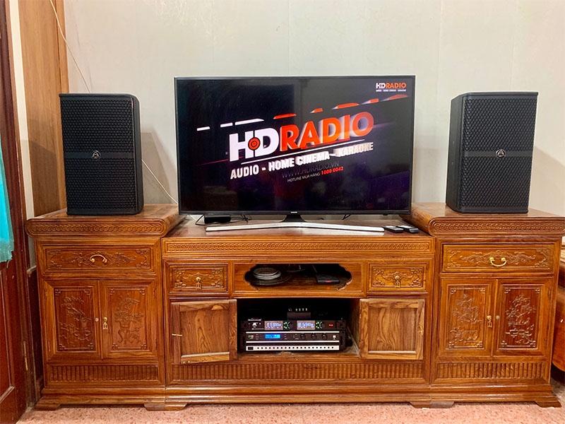 Lắp dàn karaoke trị giá gần 43 triệu đồng cho chị Dung ở quận Hà Đông, Hà Nội