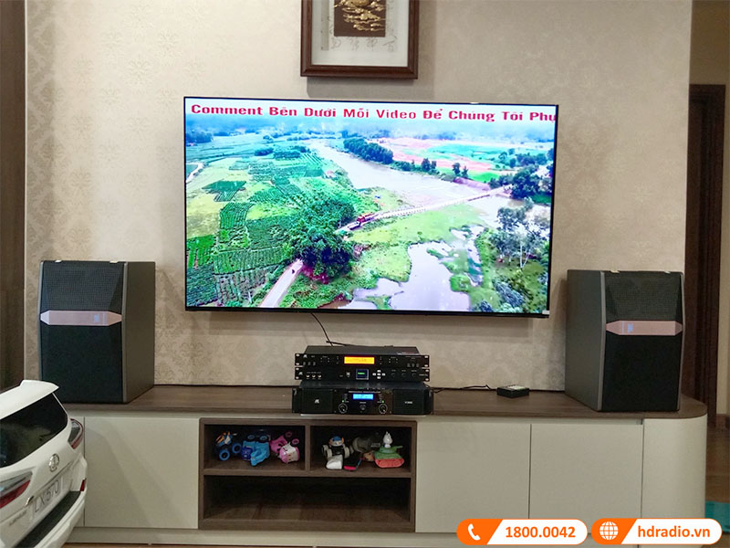 ảnh thực tế dàn karaoke Loa karaoke JBL Ki510 của cô Thủy