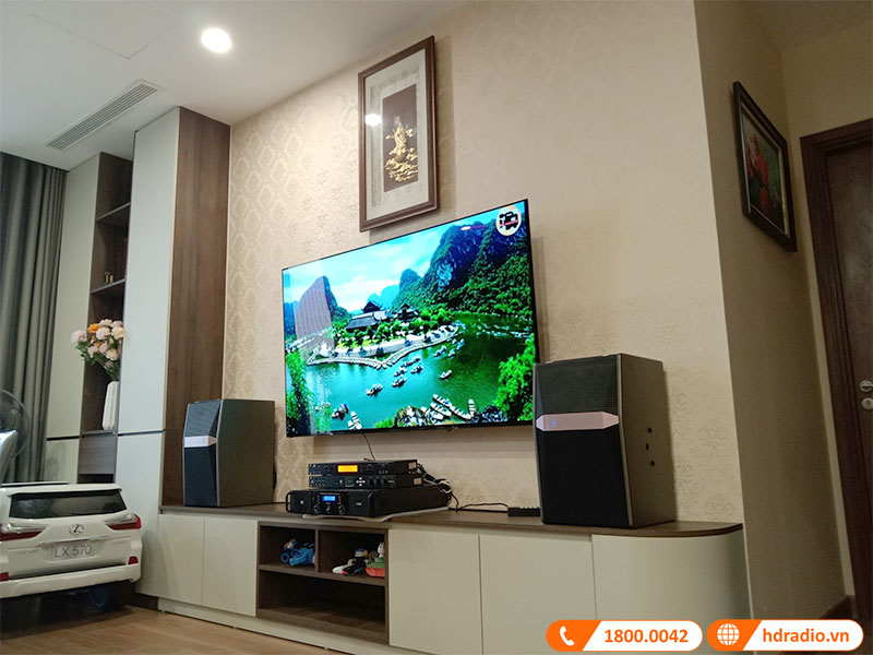 ảnh thực tế dàn karaoke Loa JBL Ki510 của cô Thủy