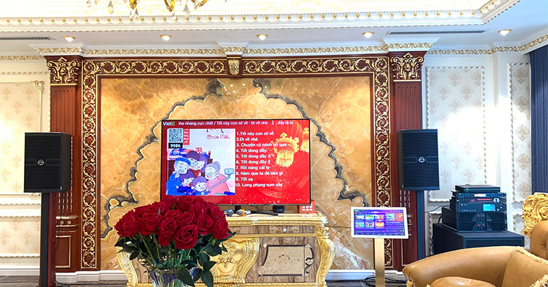 Lắp dàn karaoke cao cấp trị giá hơn 178 triệu đồng cho anh Quang ở quận Hà Đông, Hà Nội (Kiwi S803A, VietK 22inch, VietK Pro 4TB, JKAudio B9, JKAudio X9900 Pro, Wharfedale CPD3600, Wharfedale Anglo E18B, Wharfedale Anglo E12)