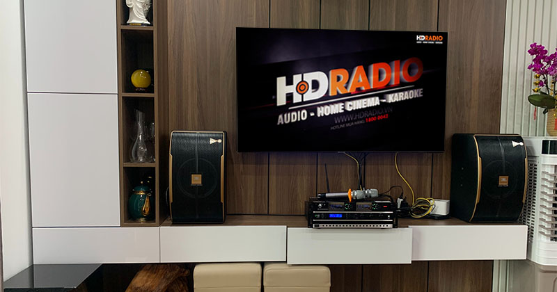 Lắp dàn karaoke JBL HK83 kết hợp thêm sub tổng trị giá hơn 35 triệu đồng cho chú Ngọc ở Hà Đông, Hà Nội (JBL Pasion 10A, Kiwi PD8000, JKAudio K300, Yamaha NS SW300)