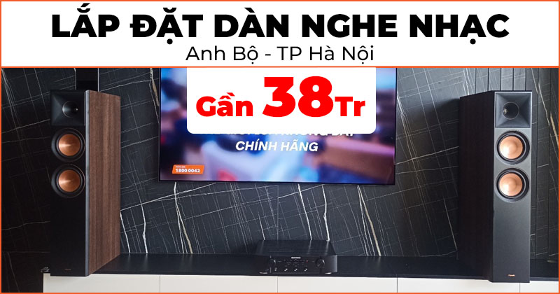 Lắp dàn nghe nhạc trị giá gần 38 triệu đồng cho anh Bộ ở Phường La Khê, Quận Hà Đông, Hà Nội (Klipsch RP-6000F II, Marantz PM6007)
