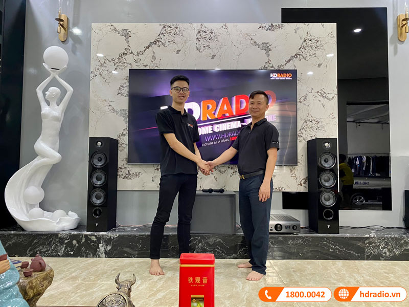 Lắp dàn nghe nhạc Focal HD82 hơn 103tr cho anh Công