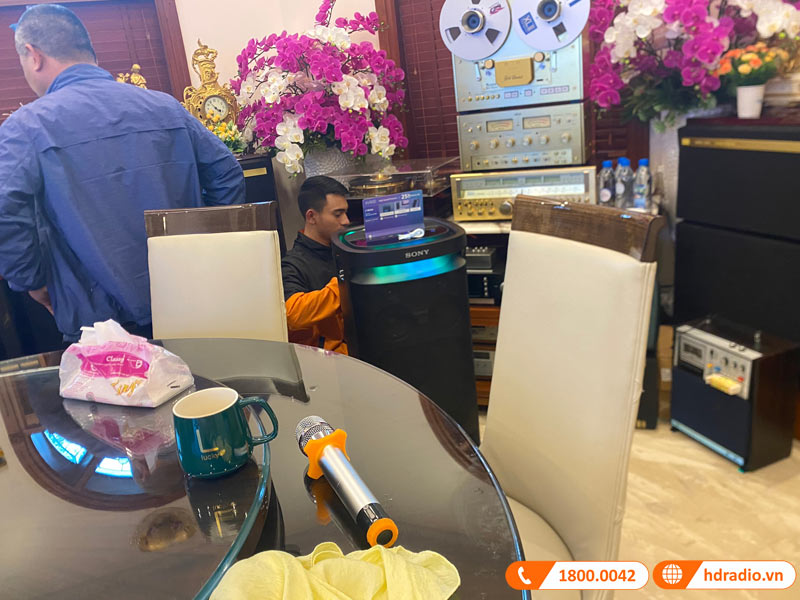 Lắp dàn nghe nhạc kết hợp dj gần 100tr cho anh Quang