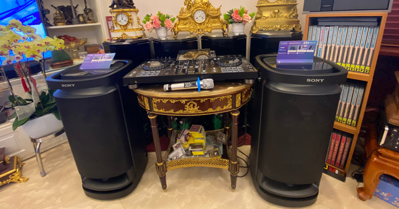 Lắp hệ thống Nghe Nhạc Karaoke DJ Trị giá gần 100 Triệu đồng cho anh Quang ở Khu Đô Thị Xuân Phương, Quận Nam Từ Liêm, Hà Nội (Sertong SER K58, Sony SRS-XV900, Pioneer XDJ-RX3)