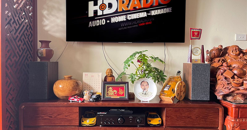 Lắp đặt dàn nghe nhạc trị giá hơn 14 triệu đồng cho anh Khởi ở huyện Thanh Trì, Hà Nội (Jamo S803, Denon PMA-600NE)