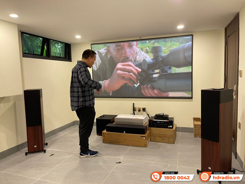 Lắp dàn xem phim nghe nhạc hơn 152 triệu cho anh Minh