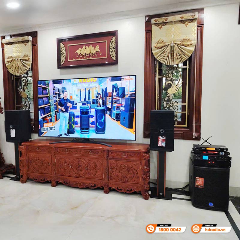 Dàn karaoke cao cấp của chị Huyền Dàn karaoke cao cấp của chị Huyền