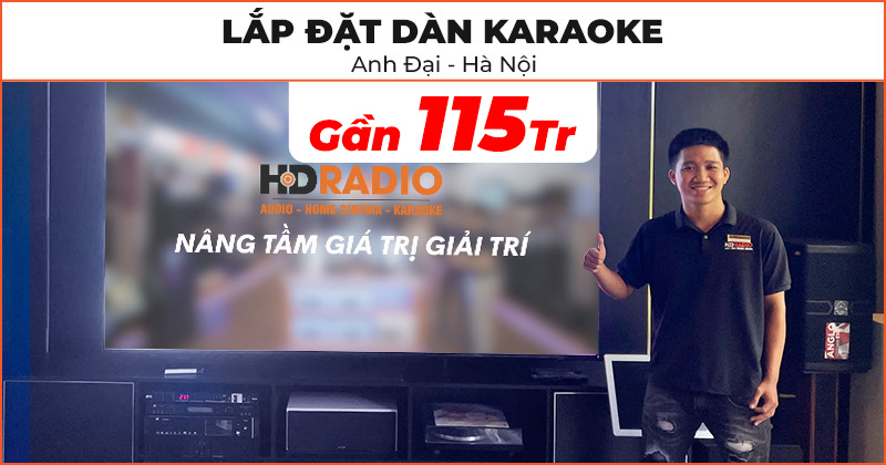 Dàn karaoke cao cấp của anh Đại