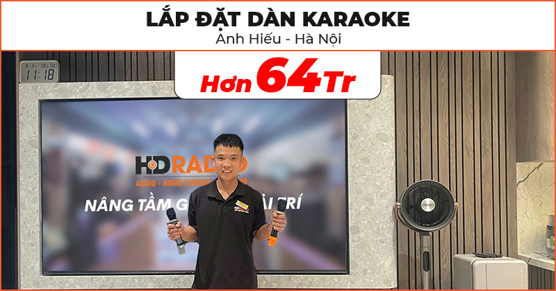 Dàn karaoke của anh Hiếu