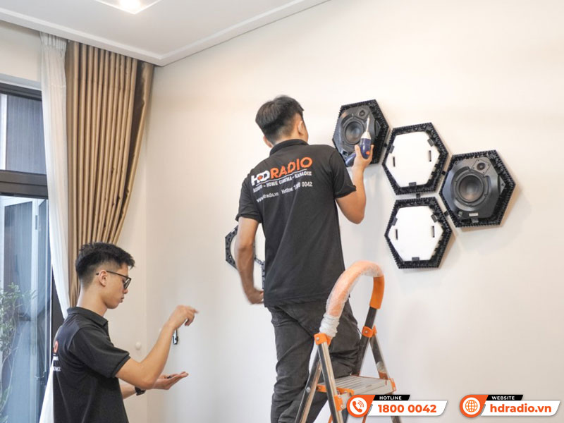 Lắp đặt Bộ Loa B&O BeoSound Shape cao cấp hơn 200 triệu đồng cho anh Hưng