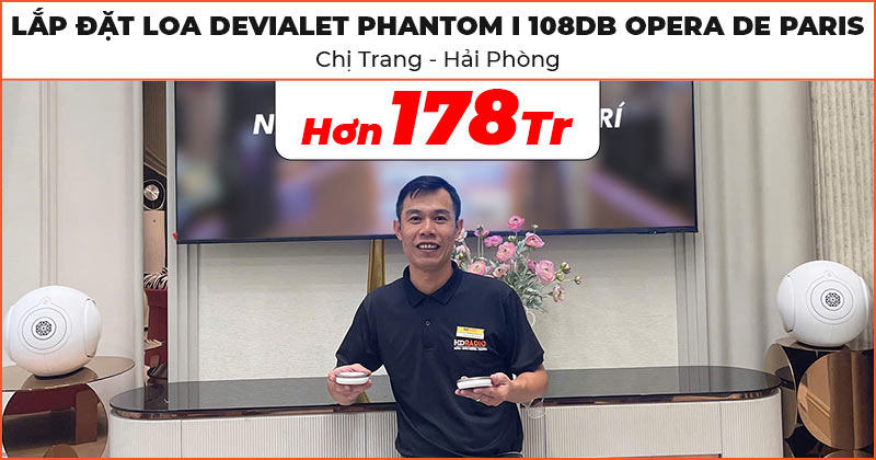 Loa DEVIALET Phantom I 108DB Opera De Paris tại nhà chị Trang Loa DEVIALET Phantom I 108DB Opera De Paris tại nhà chị Trang