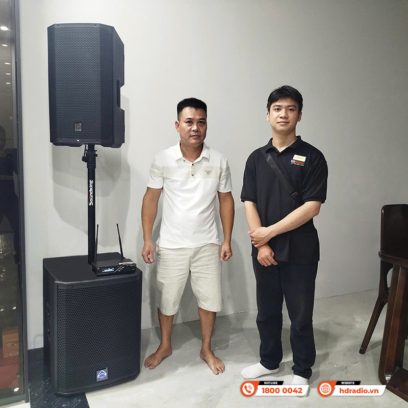 Lắp đặt Dàn âm thanh biểu diễn hát karaoke trị giá hơn 62 triệu đồng cho anh Tấn ở Đông Anh, Hà Nội