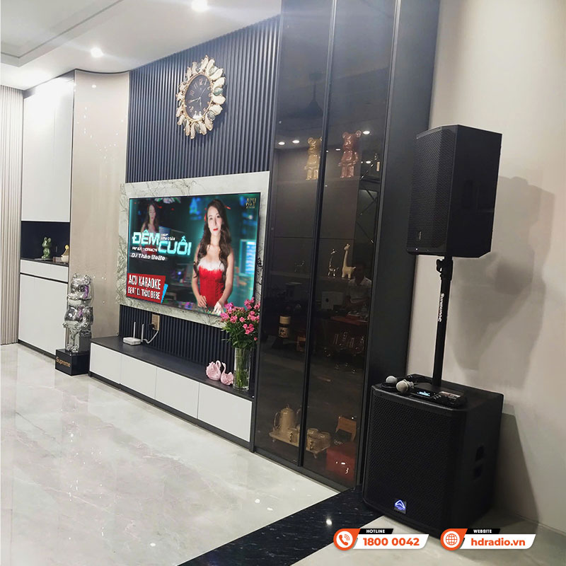 Lắp đặt Dàn âm thanh biểu diễn hát karaoke trị giá hơn 62 triệu đồng cho anh Tấn ở Đông Anh, Hà Nội