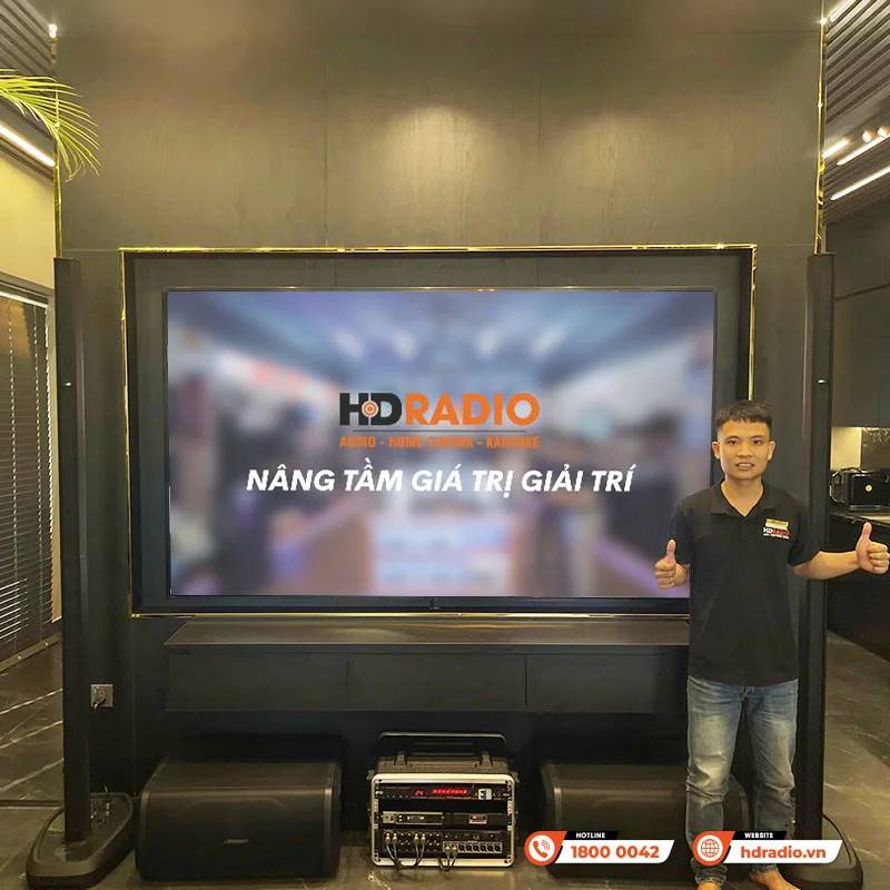 Lắp đặt Dàn âm thanh biểu diễn hát karaoke cao cấp trị giá hơn 424 triệu đồng cho anh Công ở Bắc Ninh