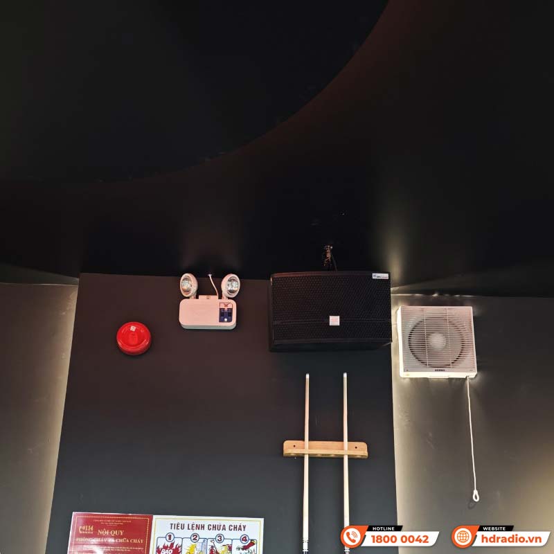 Dàn âm thanh quán Meow Billards 