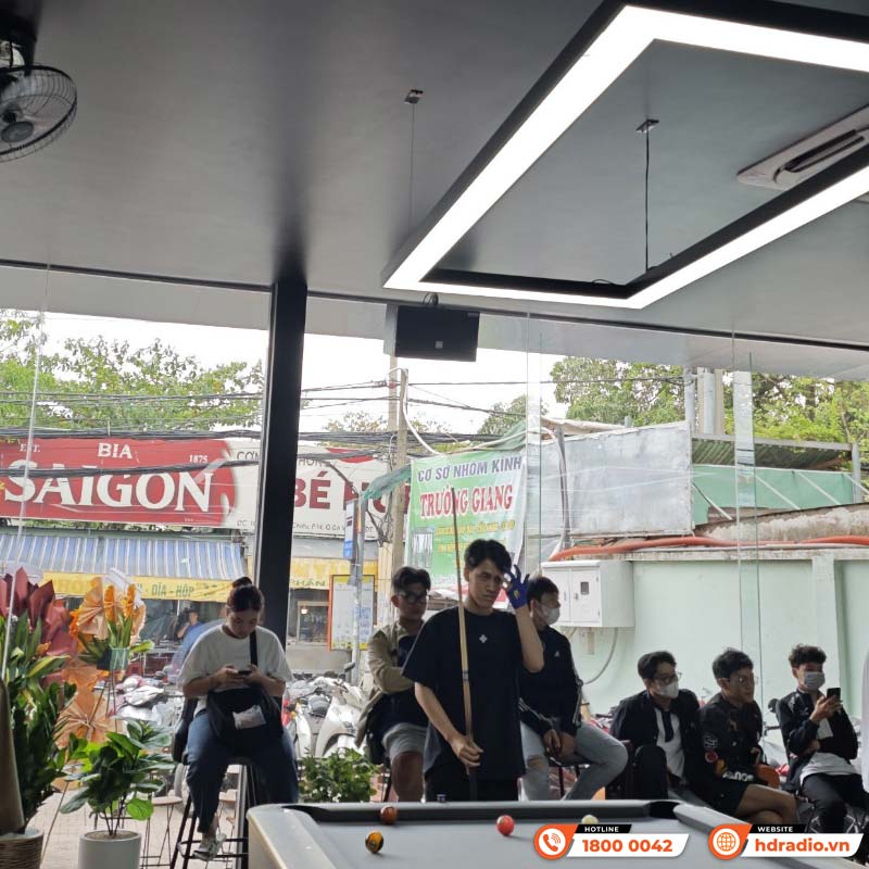 Dàn âm thanh quán Meow Billards 