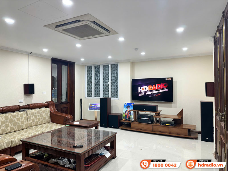 Lắp đặt Dàn âm thanh đa năng DN 01 kết hợp Đầu màn VietK cho anh Quang