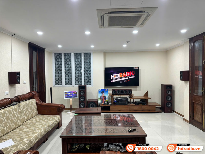 Lắp đặt Dàn âm thanh đa năng DN 01 kết hợp Đầu màn VietK cho anh Quang