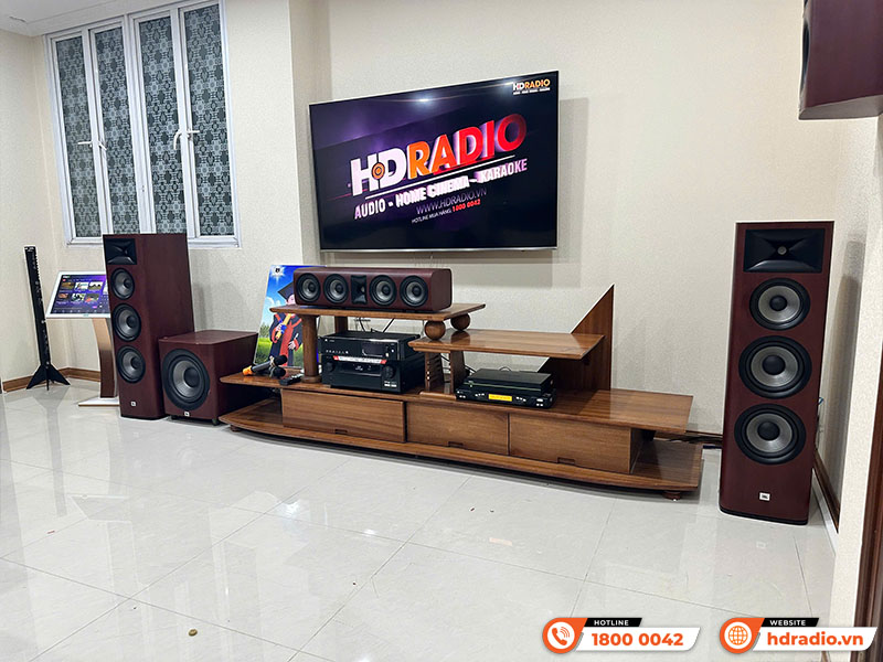 Dàn âm thanh đa năng xem phim, nghe nhạc, karaoke JBL, Denon DN 01 (Denon AVC X6700H, JBL Studio 698, 610, 665C, 660P, JKaudio X9000 Pro, K800)-6
