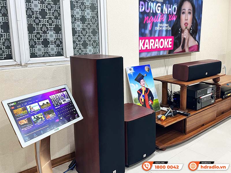 Lắp đặt Dàn âm thanh đa năng DN 01 kết hợp Đầu màn VietK cho anh Quang