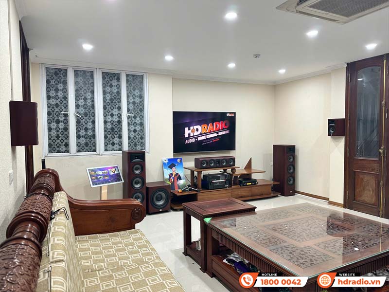 Lắp đặt Dàn âm thanh đa năng DN 01 kết hợp Đầu màn VietK cho anh Quang