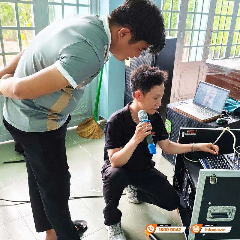 Lắp đặt 3 bộ Dàn âm thanh sân khấu hội trường SKHT05 cao cấp cho anh Đạo