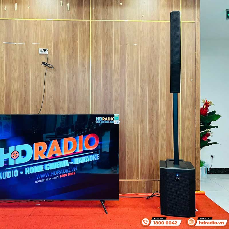 Lắp đặt Dàn âm thanh karaoke, sân khấu biểu diễn Column Array SK22 trị giá hơn 180 triệu đồng cho anh Quang