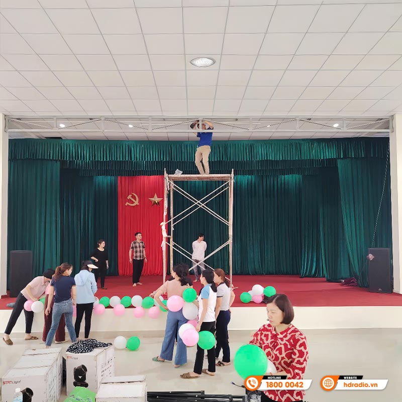 Lắp đặt Dàn âm thanh sân khấu hội trường cao cấp cho Trường Mầm Non Đông Hoàng