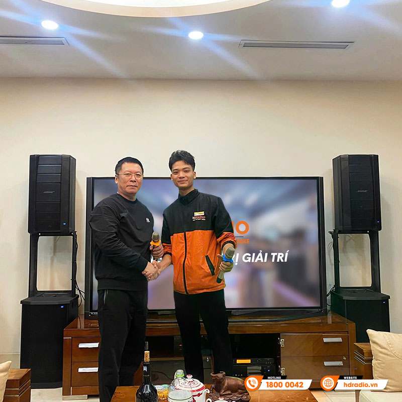 Lắp đặt Dàn Karaoke Bose HK12 cao cấp cho anh Trường