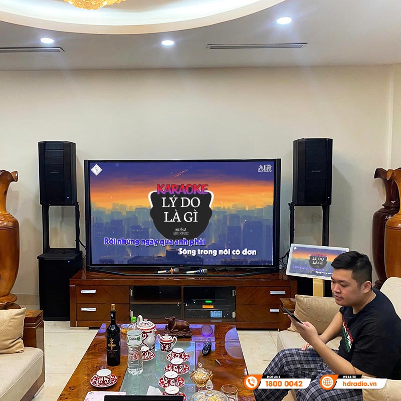 Lắp đặt Dàn Karaoke Bose HK12 cao cấp cho anh Trường
