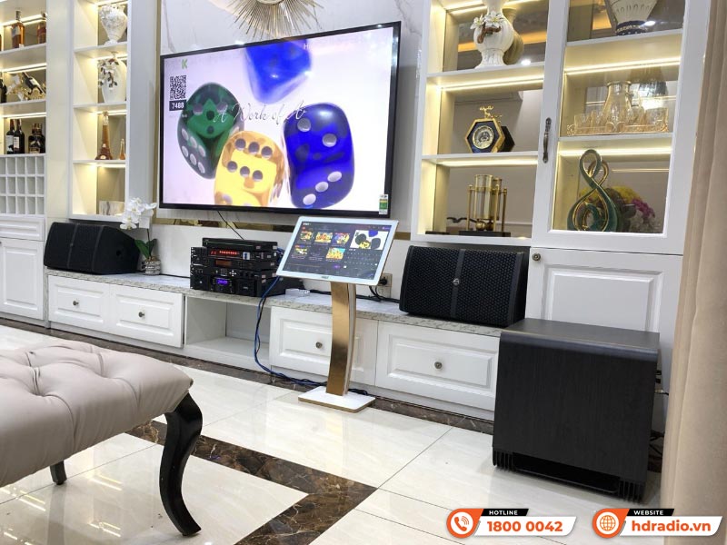 Dàn karaoke cao cấp của anh Hoàng