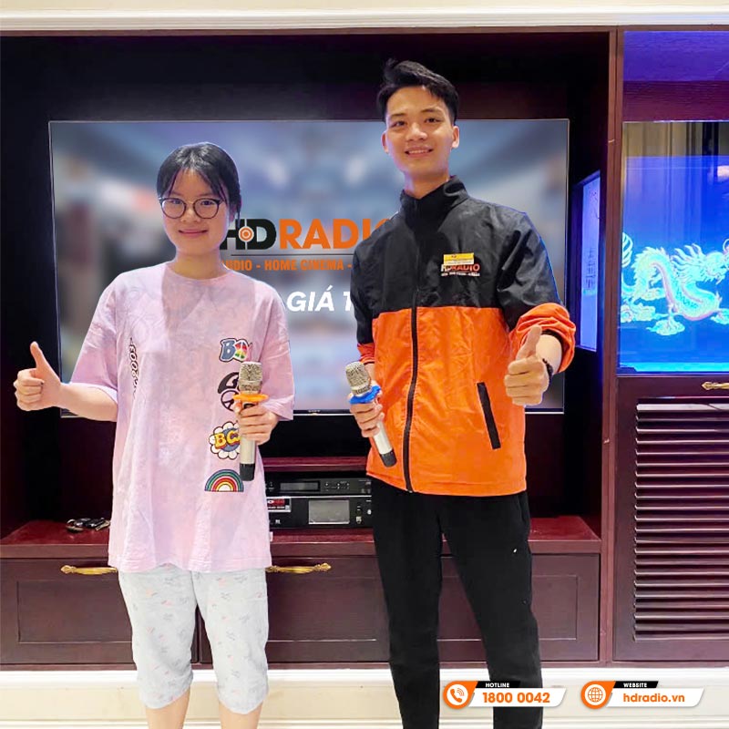 Lắp đặt Dàn karaoke cao cấp cho chị Hảo ở Hà Nội