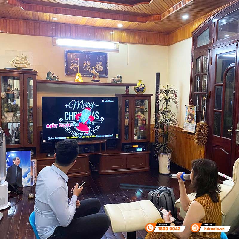 Lắp đặt Dàn karaoke cao cấp cho chị Vân