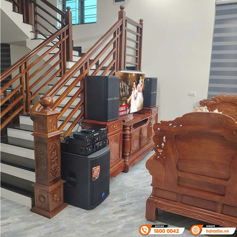 Lắp đặt dàn karaoke cao cấp trị giá hơn 82 triệu đồng cho cô Huệ ở Huyện Yên Mỹ, Hưng Yên