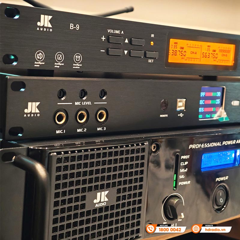 Cục công suất JKAudio H2600, Công suất 600W x 2 Kênh, Mạch Công suất Class H-25